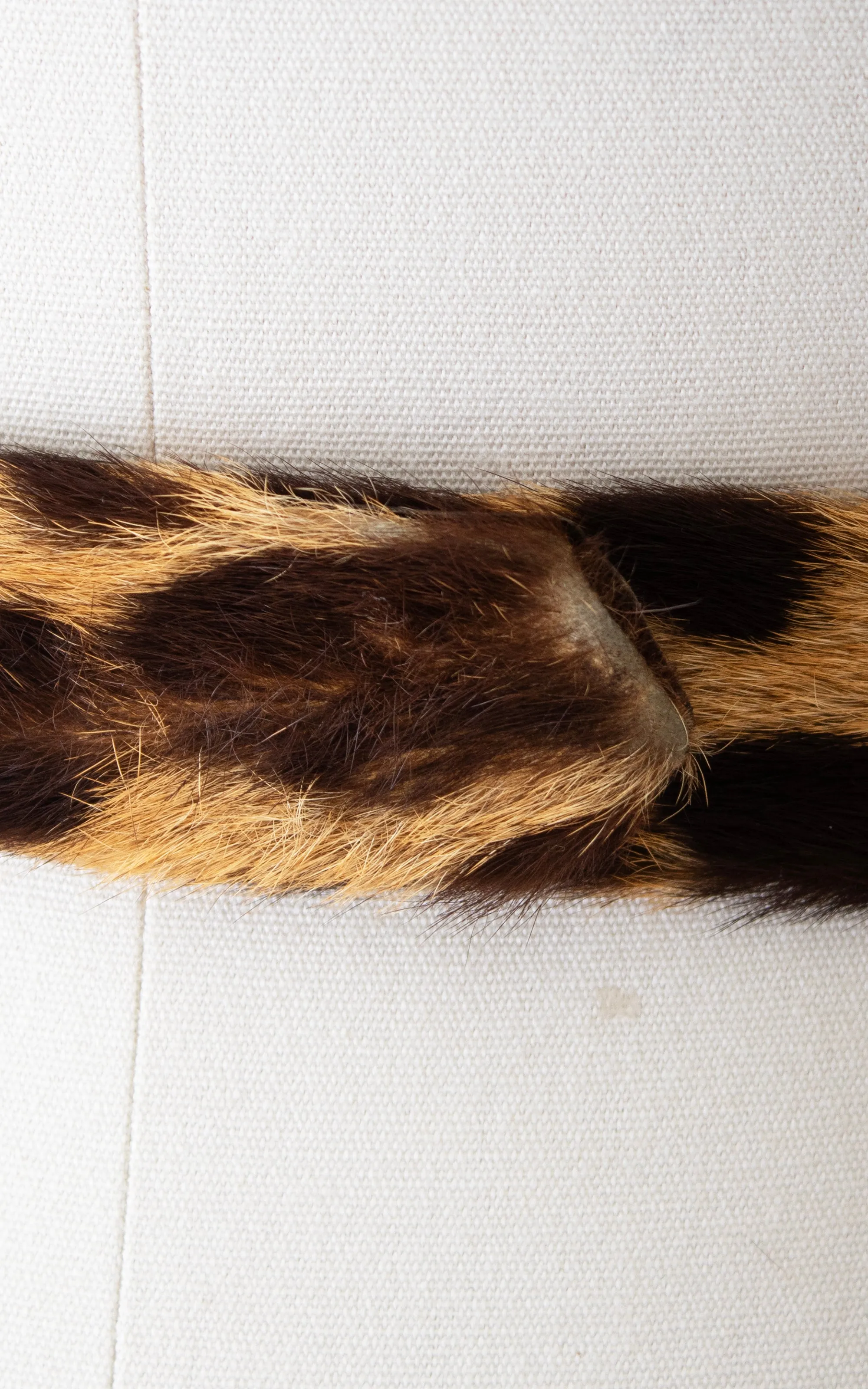 1950s Leopard Print Horse Hair Cinch Belt | medium