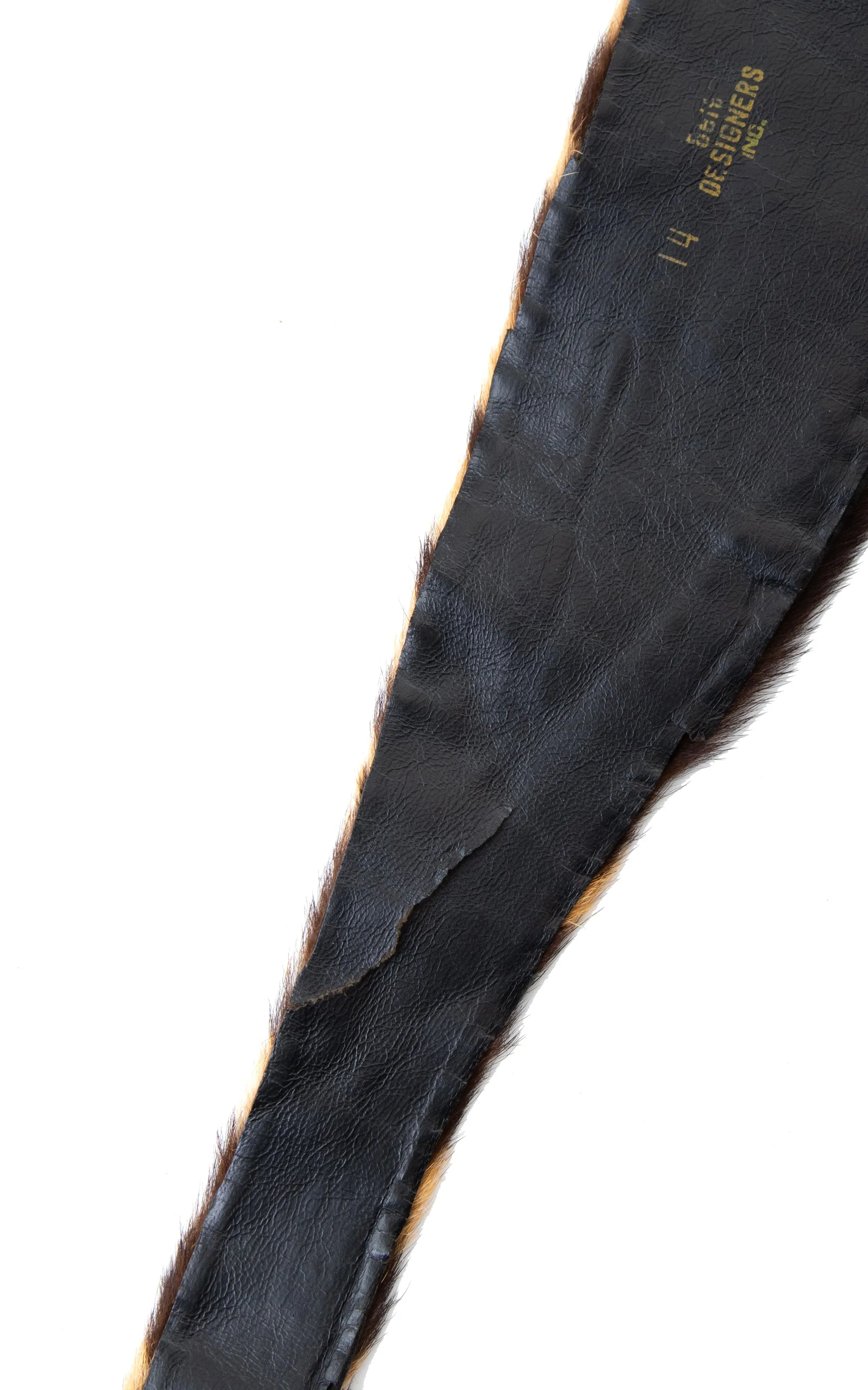 1950s Leopard Print Horse Hair Cinch Belt | medium