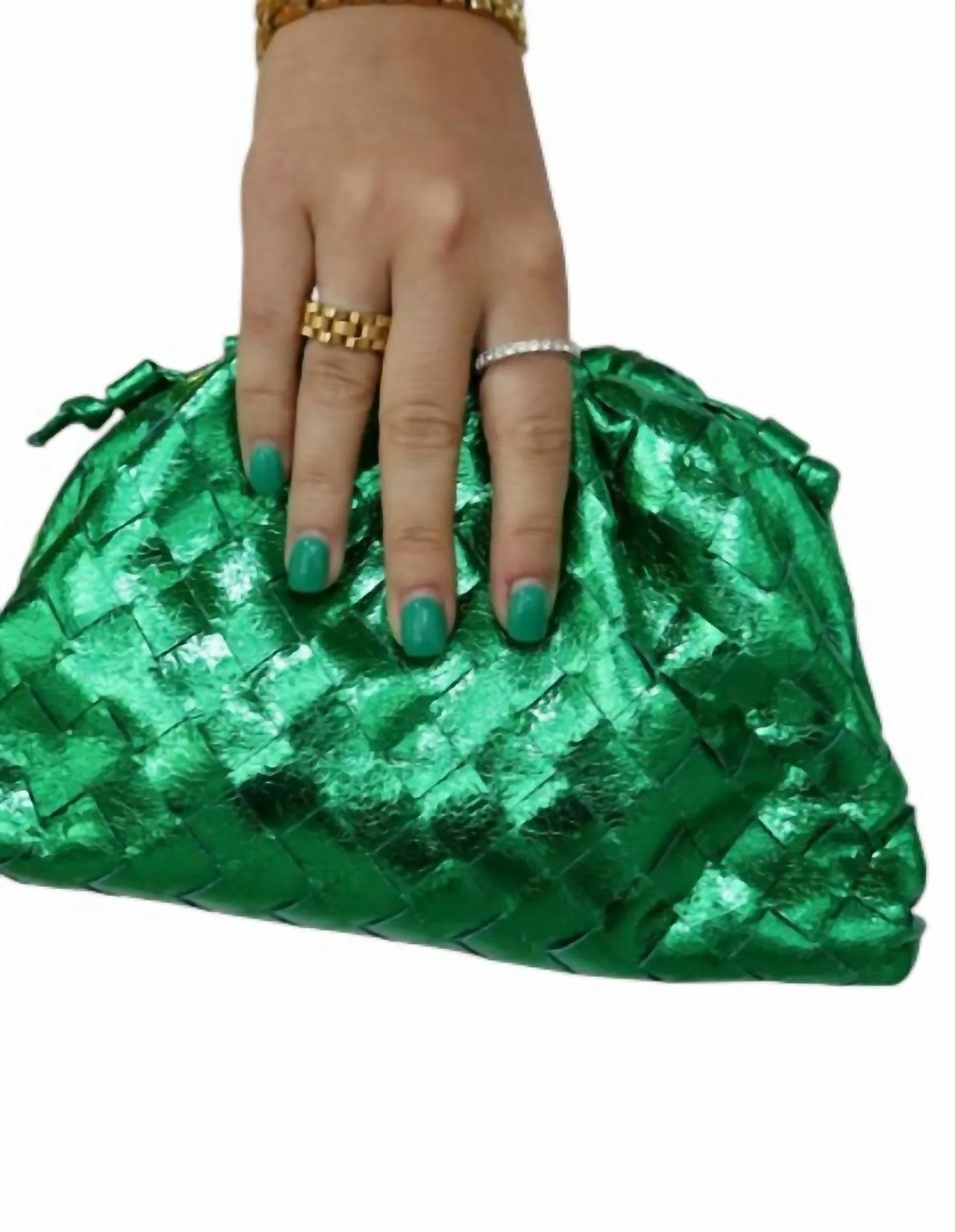Accessory Concierge - Women's Woven Cloud Clutch