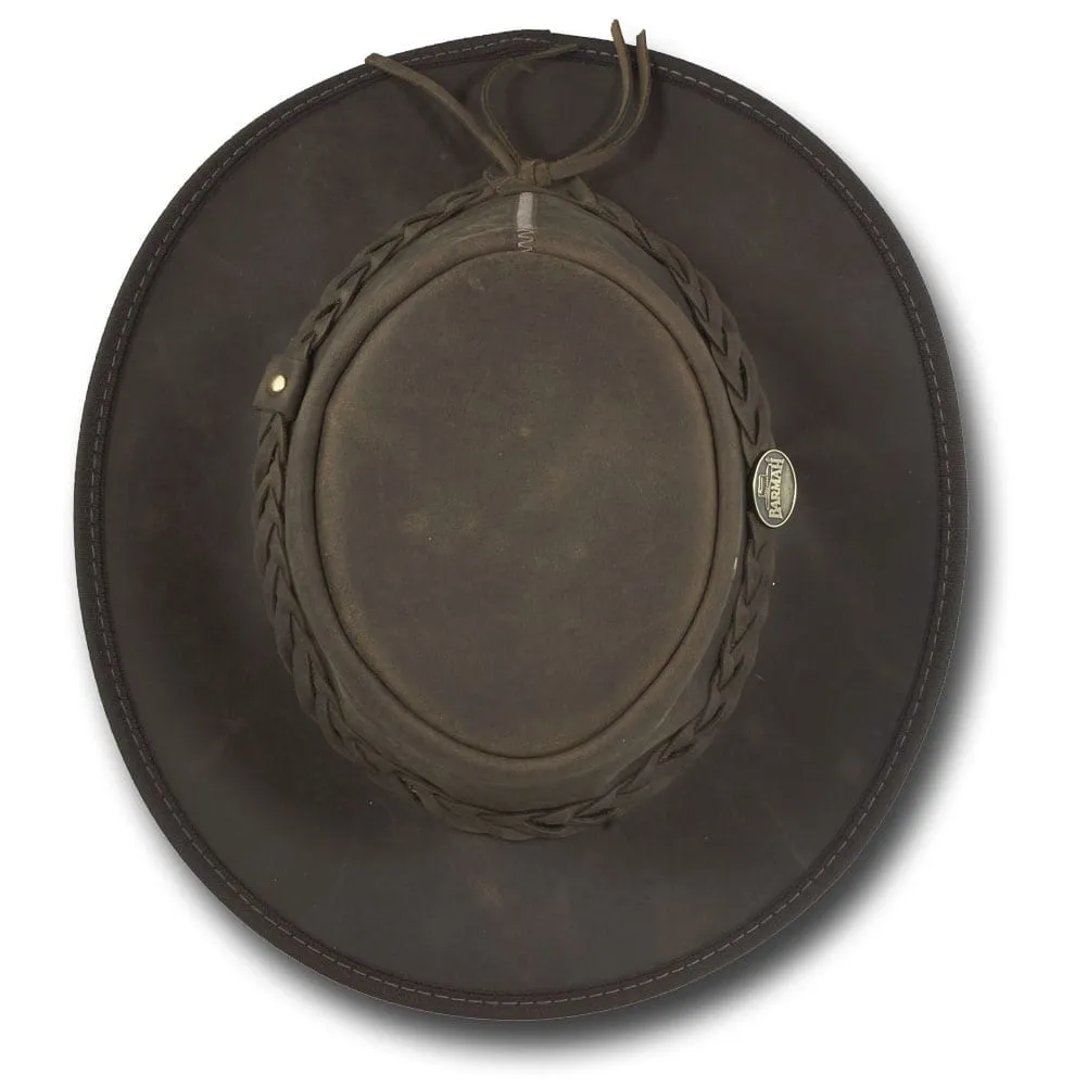 Barmah Foldaway Bronco Hat Dark Brown