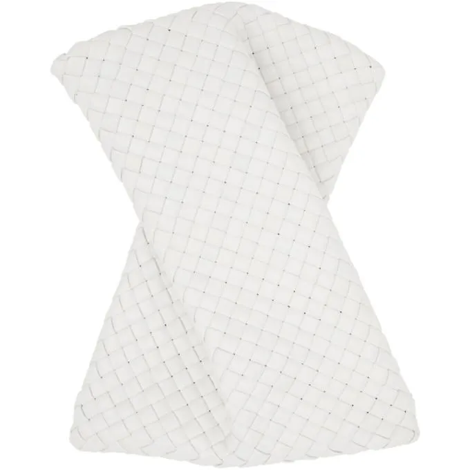 Bottega Veneta White The Crisscross Clutch