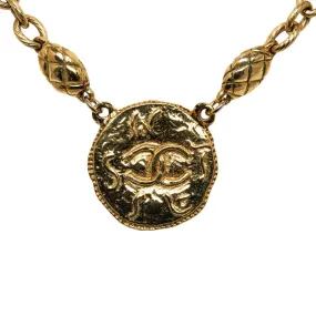 Chanel Coco Coin Necklaces G   Chanel