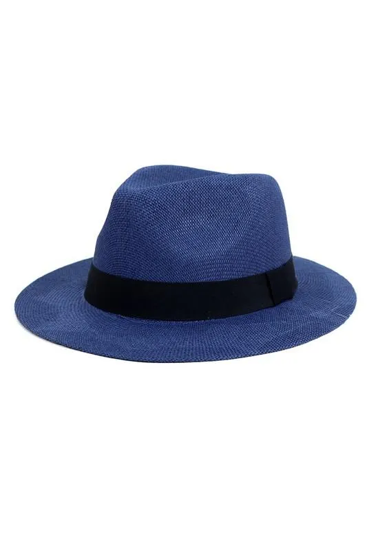 Colorful Wide Brim Panama Hat