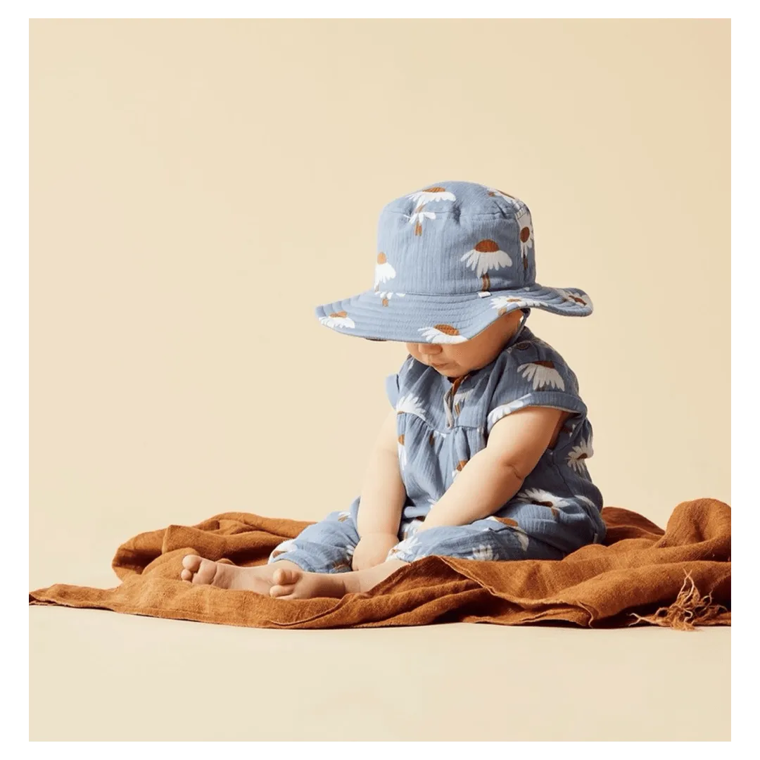 Crinkle Sunhat - Daisy Floral