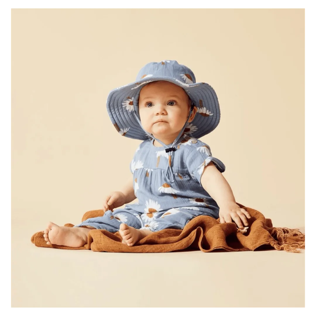Crinkle Sunhat - Daisy Floral