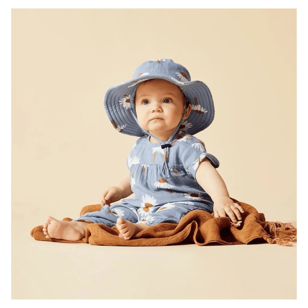 Crinkle Sunhat - Daisy Floral