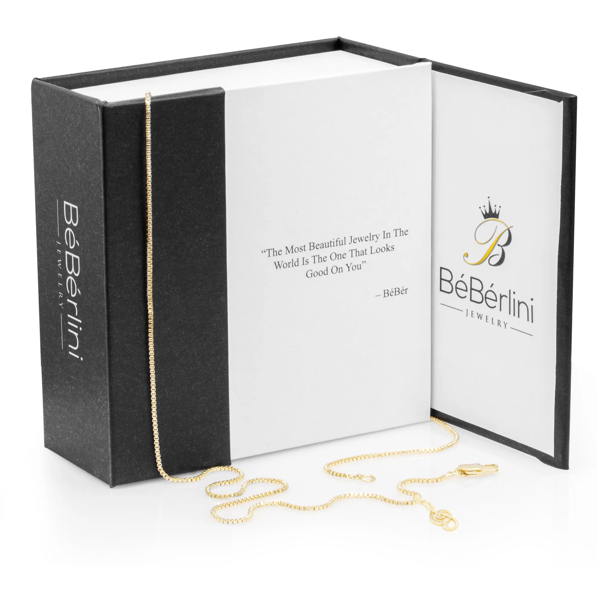 Cubic Zirconia 14K Gold Filled Music Note Pendant Necklace Set