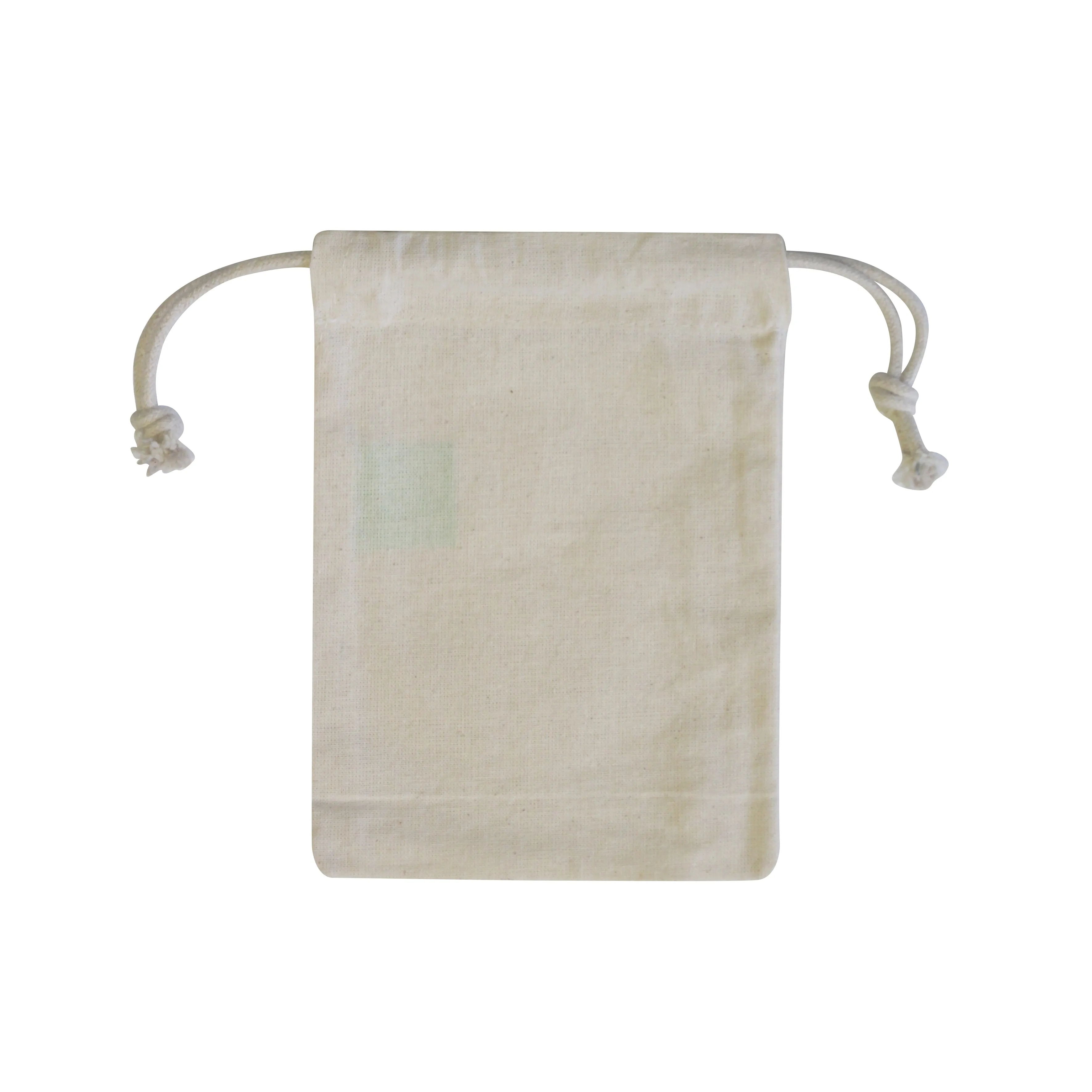 Ecobags Small Natural Calico Drawstring Bag