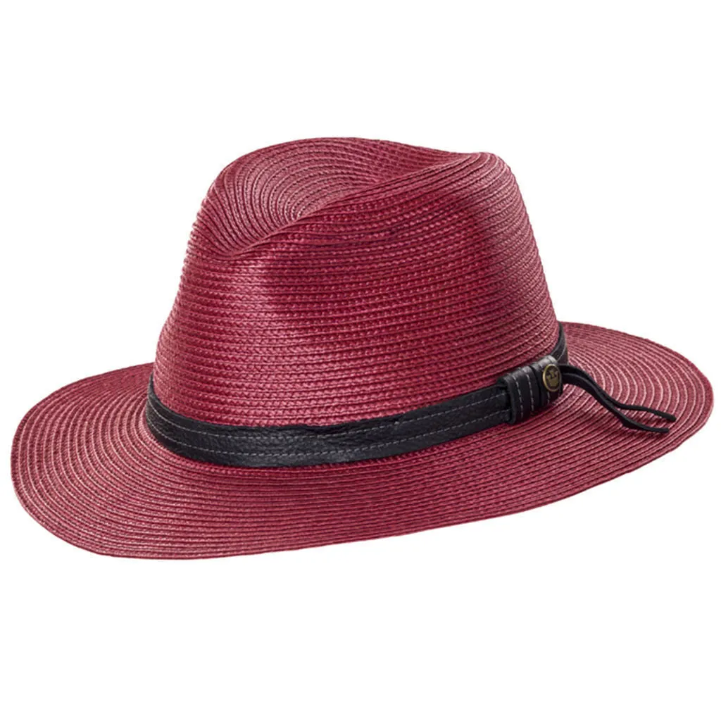 GOORIN BROTHERS Dawn Summer Braid Fedora Hat Cap Bros 100-9217 Wide Brim