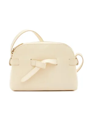 Il Bisonte Elisa Crossbody in White Cowhide Leather