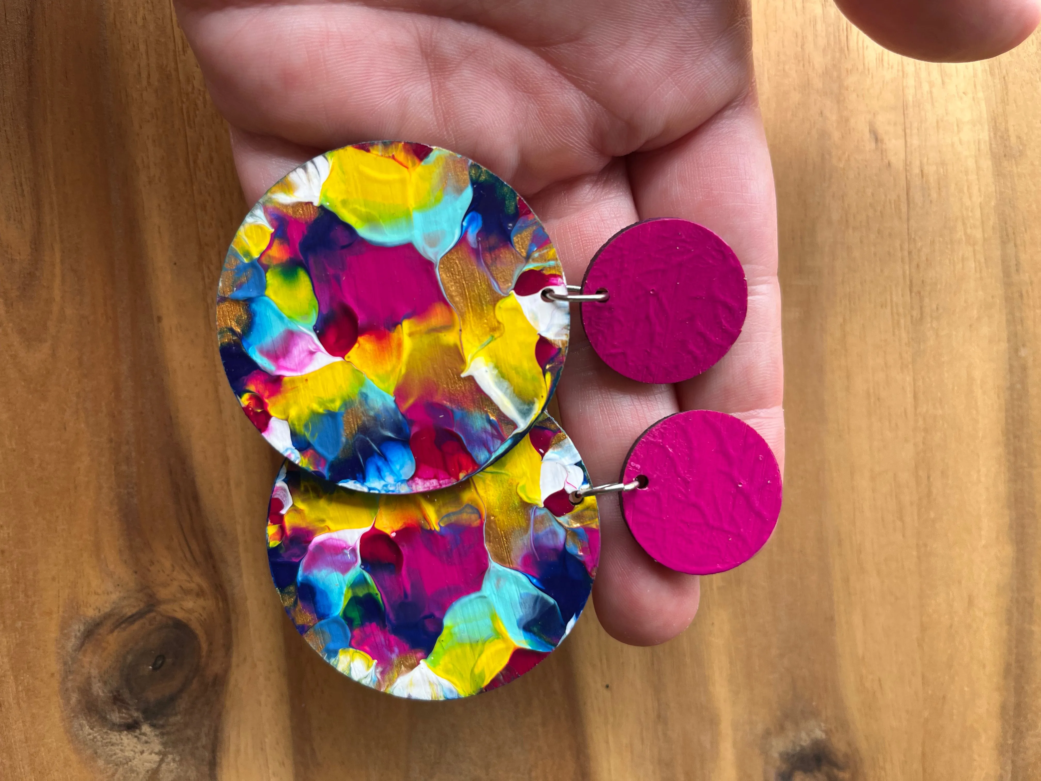 Rainbow 🌈 Pop Statement Dangles